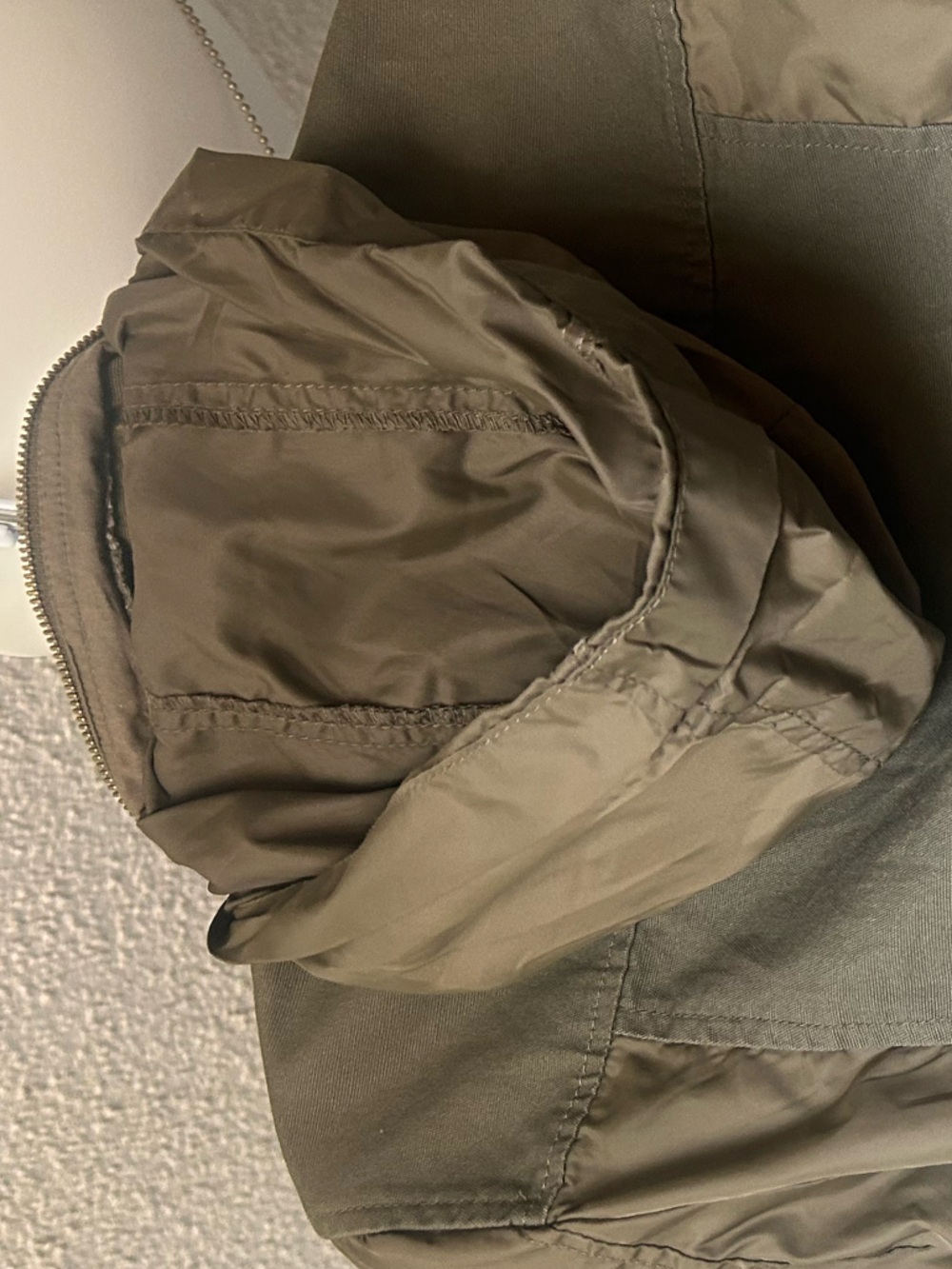American Rag Olive Utility Drawstring Jacket - Picture 7 of 10
